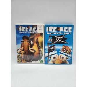 Ice Age Dawn of the Dinosaurs & Continental Drift DVD Bundle Movies 3 & 4